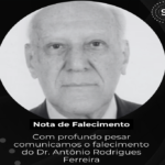 Nota de Falecimento – Com profundo pesar comunicamos o falecimento do Dr. Antônio Rodrigues Ferreira