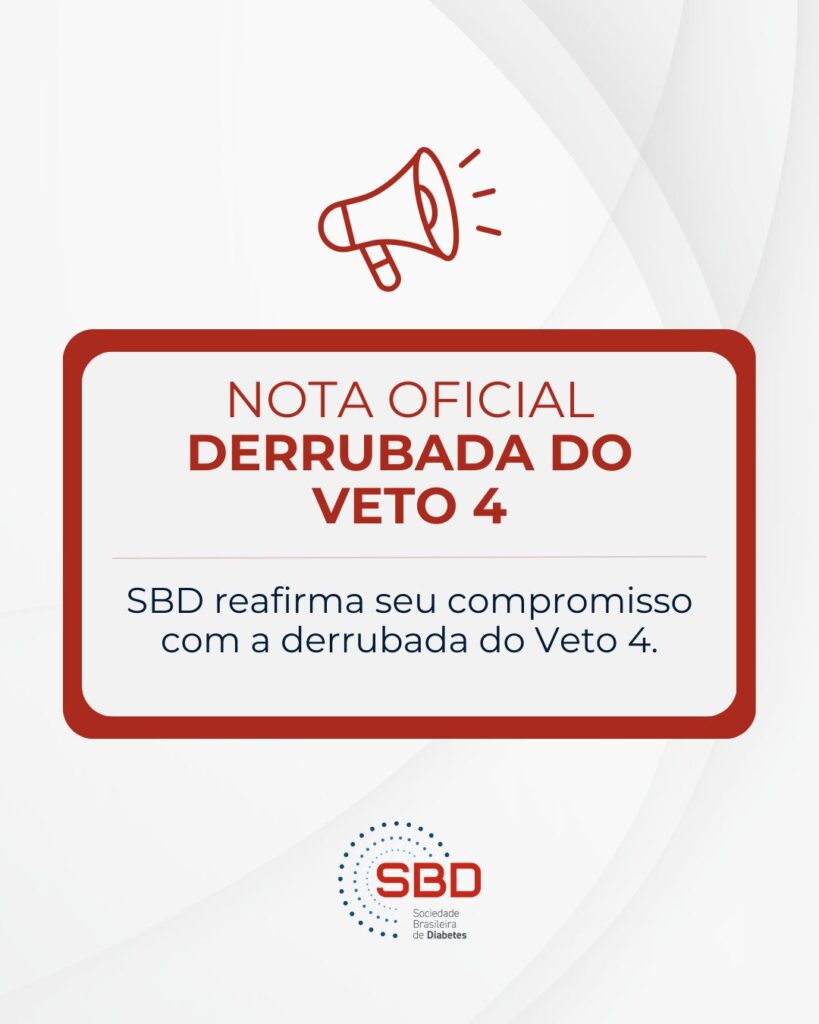 Leia mais sobre o artigo Nota Oficial SBD – Derrubada do Veto 4